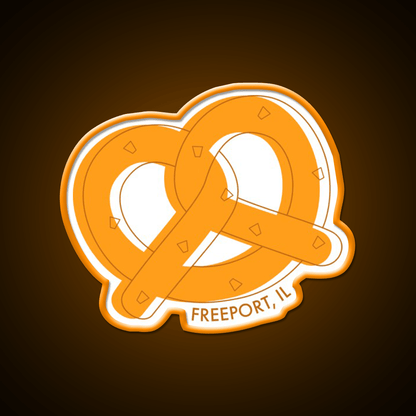 Freeport Pretzels Snack Food Led Neon Sign Rgb Color - Shineneon
