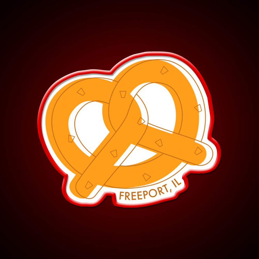 Freeport Pretzels Snack Food Led Neon Sign Rgb Color - Shineneon
