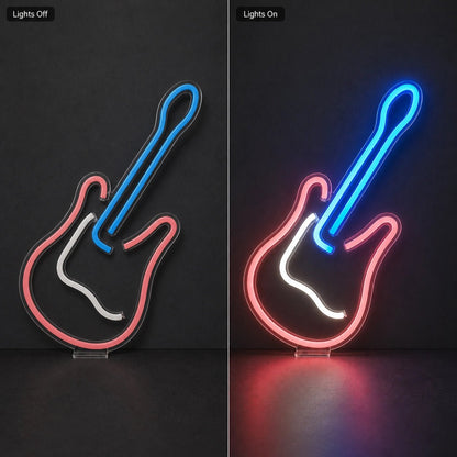 Freestanding Electric Guitar LED Neon Sign - Shineneon