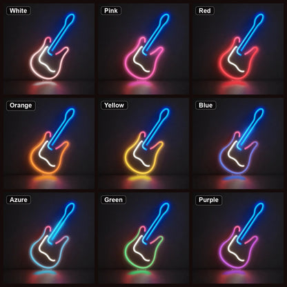 Freestanding Electric Guitar LED Neon Sign - Shineneon