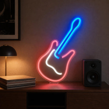 Freestanding Electric Guitar LED Neon Sign - Shineneon