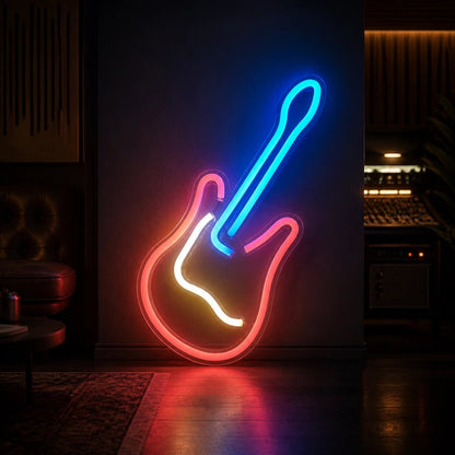 Freestanding Electric Guitar LED Neon Sign Man Cave Neon Sign - Shineneon