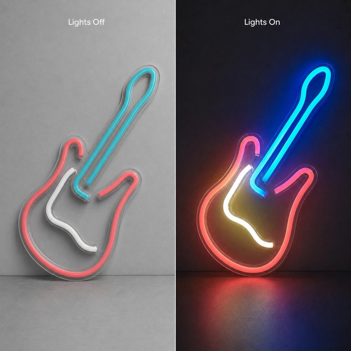 Freestanding Electric Guitar LED Neon Sign Man Cave Neon Sign - Shineneon
