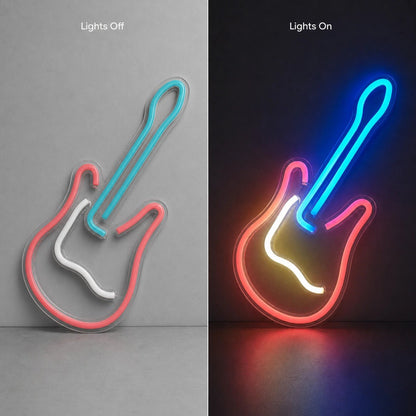 Freestanding Electric Guitar LED Neon Sign Man Cave Neon Sign - Shineneon