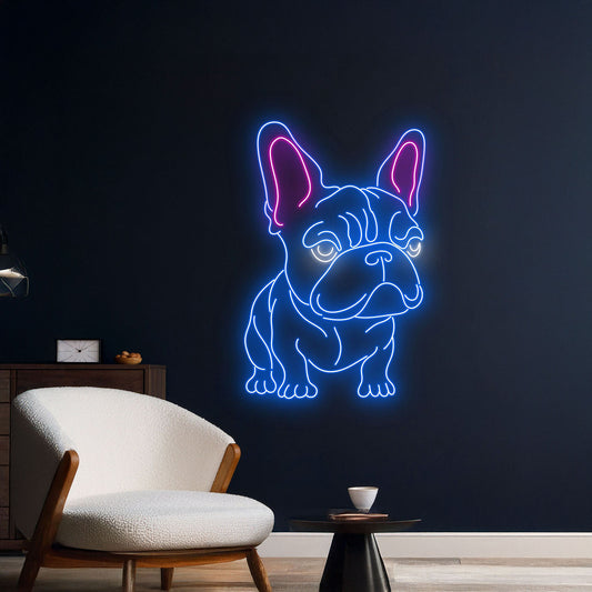 French Bulldog Led Light Pet Animal Room Wall Decor