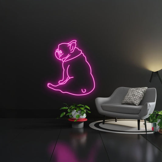 French Bulldog Led Sign Wall Decor