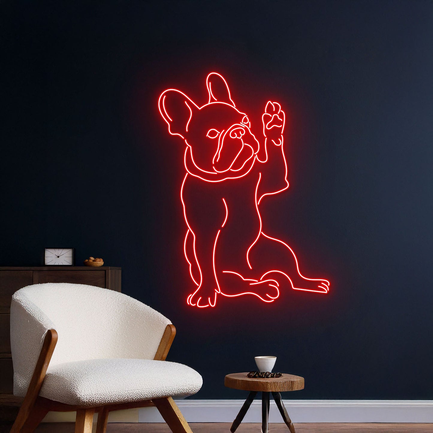 French Bulldog Neon Sign Bulldog Pet Animal Room Wall Art Decor