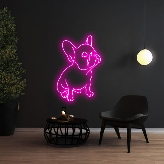 French Bulldog Neon Sign Room Wall Art Decor