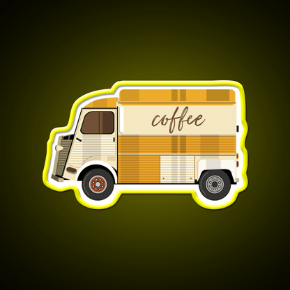 French Classic Van Truck Fast Food Led Neon Sign For Burger Place Rgb Color - Shineneon