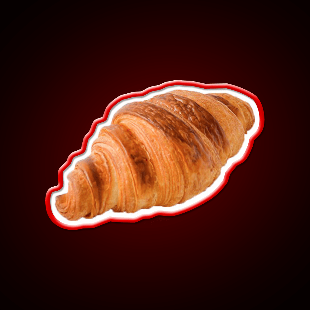 French Croissant Snack Food Led Neon Sign Rgb Color - Shineneon