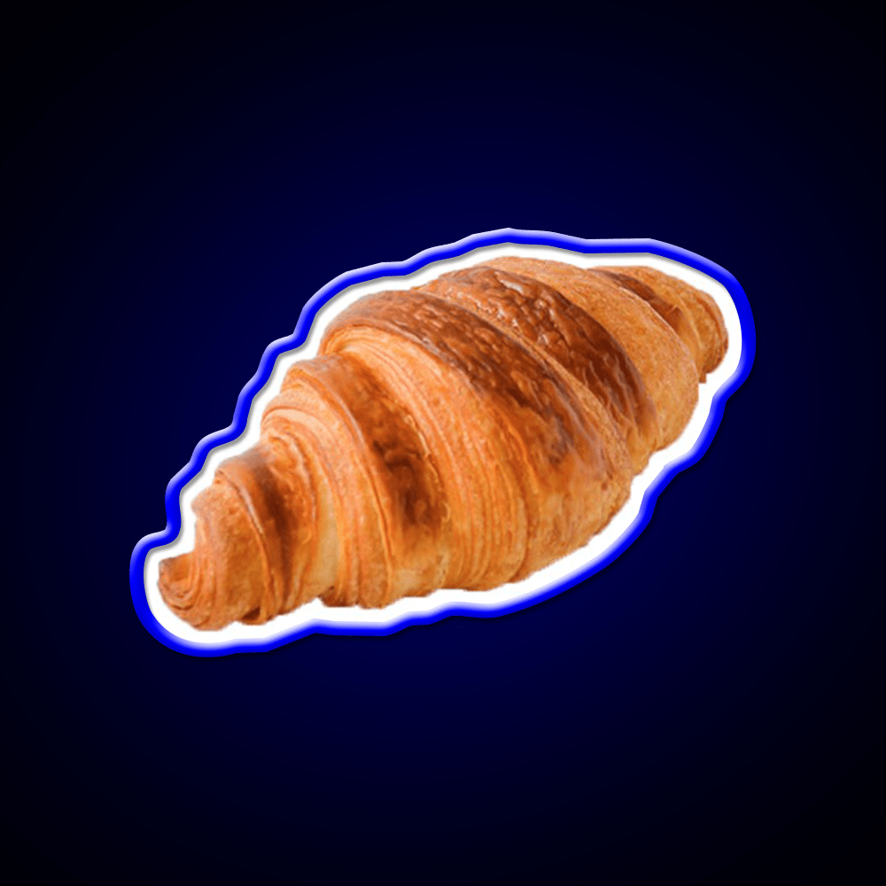 French Croissant Snack Food Led Neon Sign Rgb Color - Shineneon