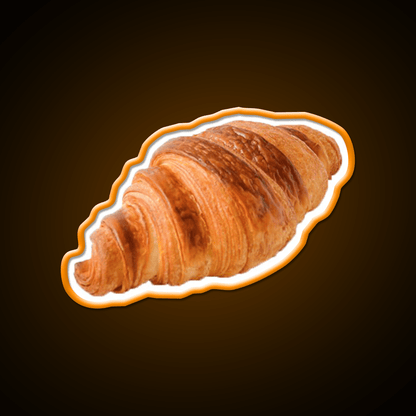 French Croissant Snack Food Led Neon Sign Rgb Color - Shineneon