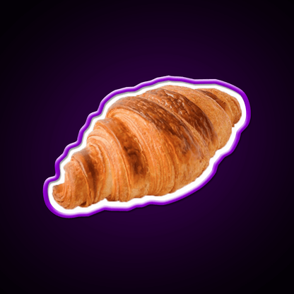 French Croissant Snack Food Led Neon Sign Rgb Color - Shineneon