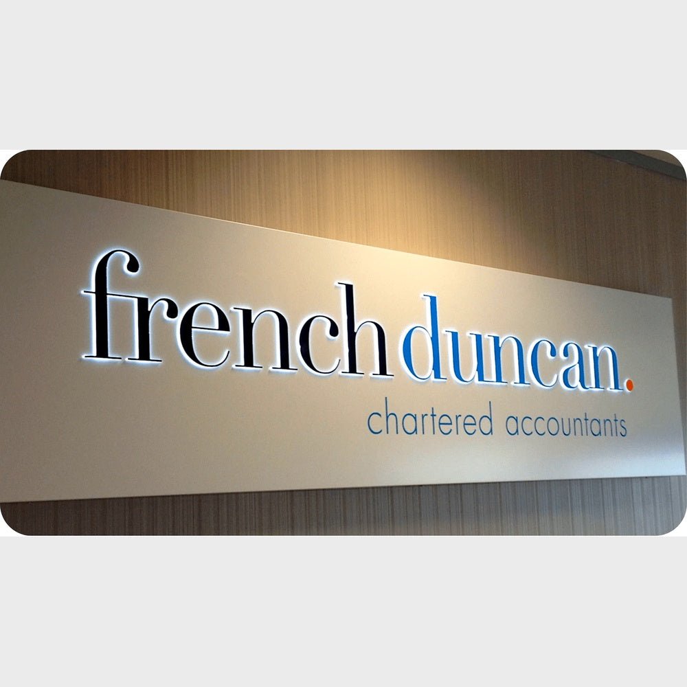 French Duncan 3D Backlit Channel Letters Led Light Sign - Shineneon
