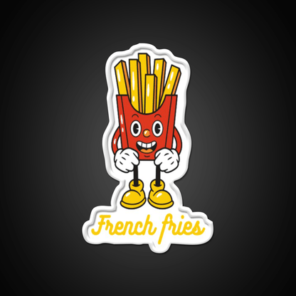 French Fries Fast Food Led Neon Sign For Burger Place Artwork Neon Sign Rgb Color - Shineneon
