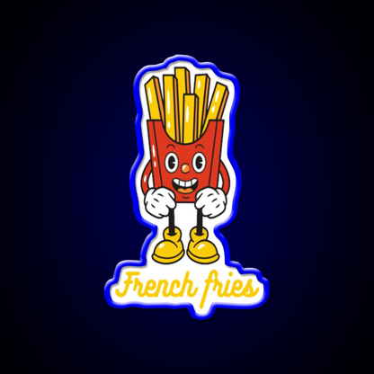 French Fries Fast Food Led Neon Sign For Burger Place Artwork Neon Sign Rgb Color - Shineneon