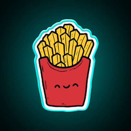 French Fries Fast Food Led Neon Sign For Burger Place Burger Led Sign Rgb Color - Shineneon
