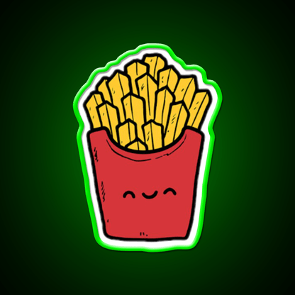 French Fries Fast Food Led Neon Sign For Burger Place Burger Led Sign Rgb Color - Shineneon