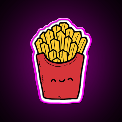 French Fries Fast Food Led Neon Sign For Burger Place Burger Led Sign Rgb Color - Shineneon