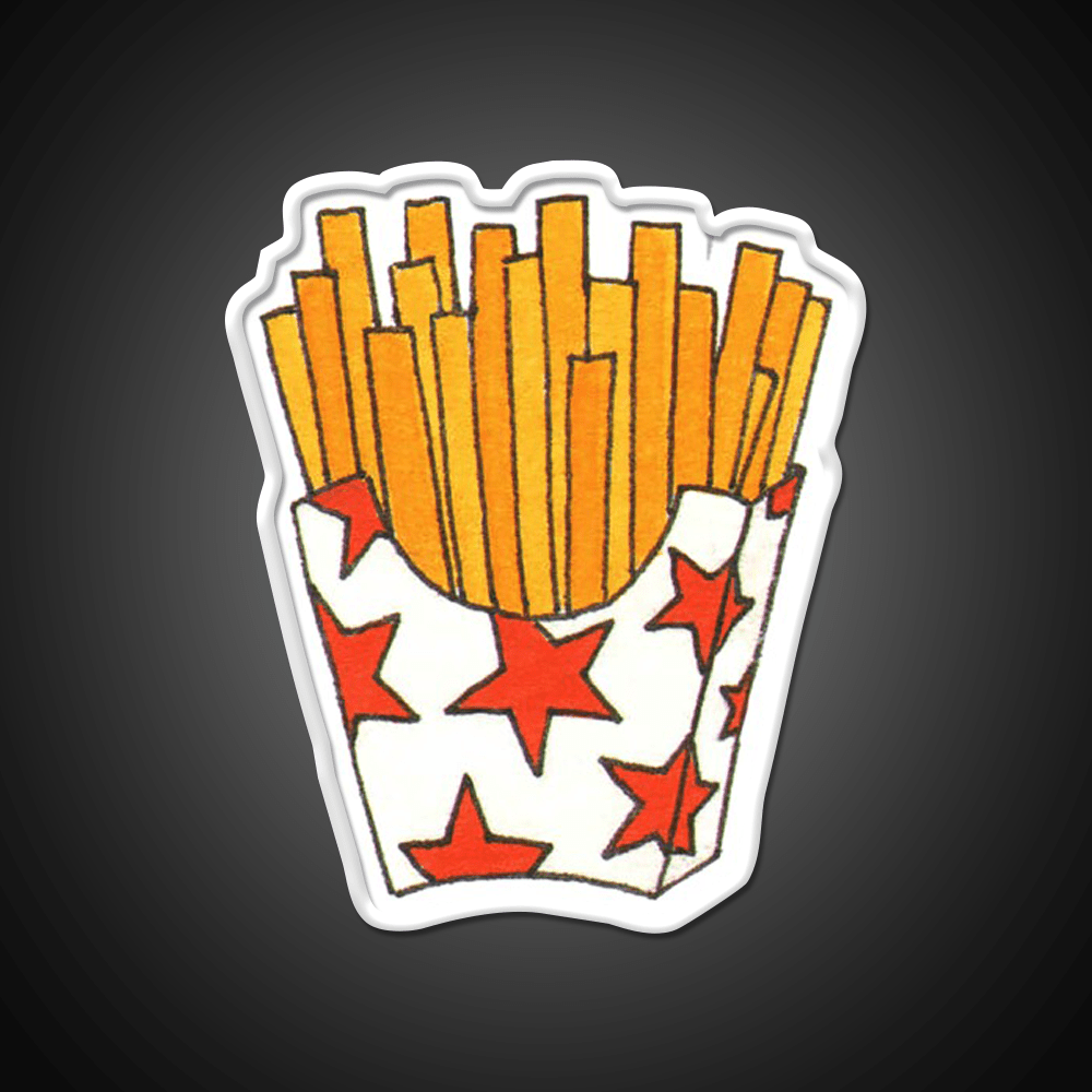 French Fries Fast Food Led Neon Sign For Burger Place Led Sign Rgb Color - Shineneon