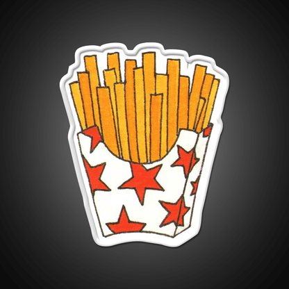 French Fries Fast Food Led Neon Sign For Burger Place Led Sign Rgb Color - Shineneon