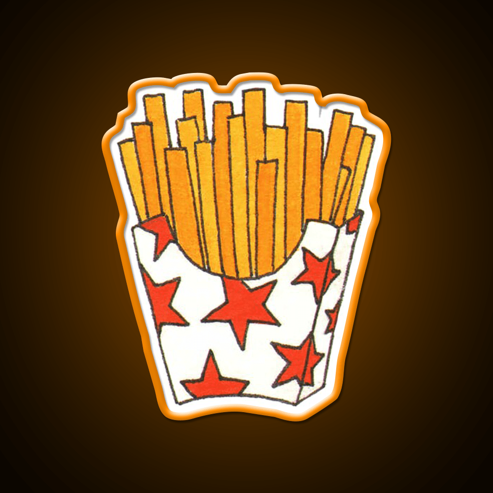 French Fries Fast Food Led Neon Sign For Burger Place Led Sign Rgb Color - Shineneon