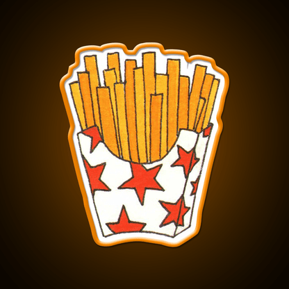 French Fries Fast Food Led Neon Sign For Burger Place Led Sign Rgb Color - Shineneon