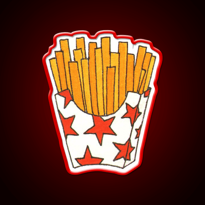 French Fries Fast Food Led Neon Sign For Burger Place Led Sign Rgb Color - Shineneon