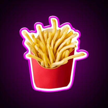 French Fries Fast Food Led Neon Sign For Burger Place Neon Sign Rgb Color - Shineneon