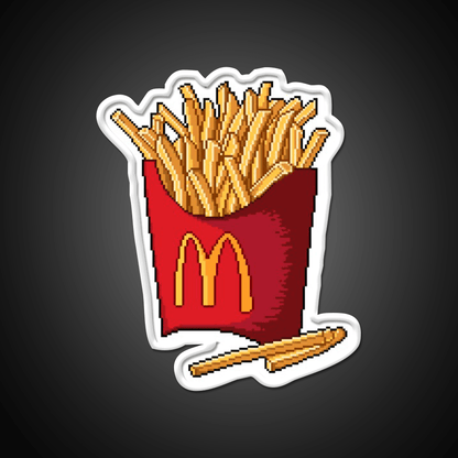 French Fries Fast Food Led Neon Sign For Burger Place Open Food Sign Rgb Color - Shineneon