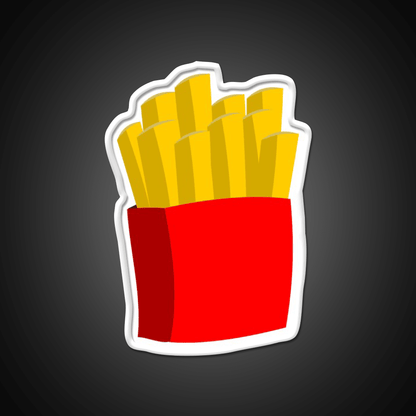 French Fries Fast Food Led Neon Sign For Burger Place Open Led Sign Rgb Color - Shineneon