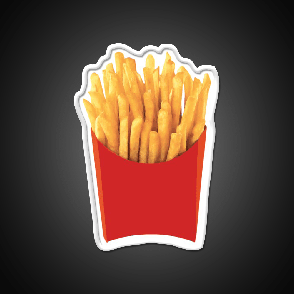 French Fries Fast Food Led Neon Sign For Burger Place Restaurant Neon Sign Rgb Color - Shineneon