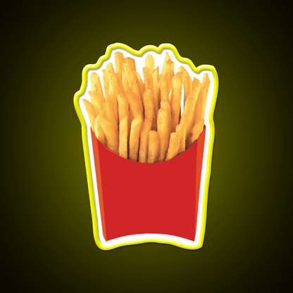 French Fries Fast Food Led Neon Sign For Burger Place Restaurant Neon Sign Rgb Color - Shineneon