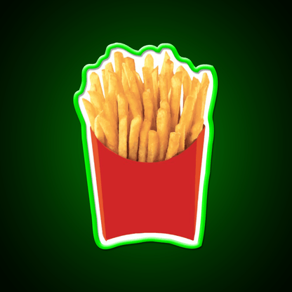 French Fries Fast Food Led Neon Sign For Burger Place Restaurant Neon Sign Rgb Color - Shineneon