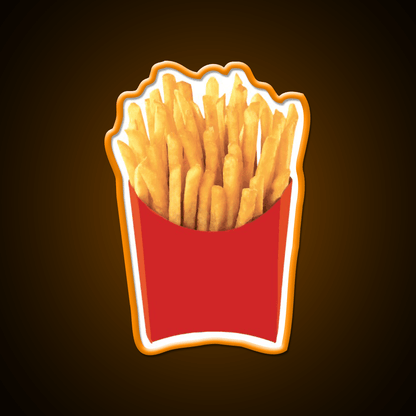 French Fries Fast Food Led Neon Sign For Burger Place Restaurant Neon Sign Rgb Color - Shineneon