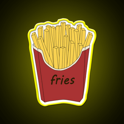 French Fries Fast Food Led Neon Sign For Burger Place Wall Art Rgb Color - Shineneon