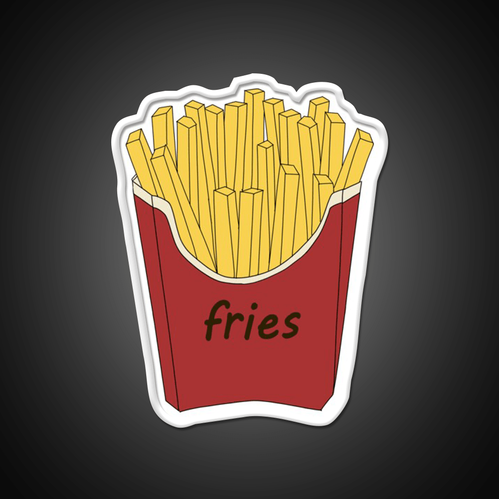 French Fries Fast Food Led Neon Sign For Burger Place Wall Art Rgb Color - Shineneon