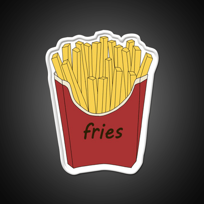 French Fries Fast Food Led Neon Sign For Burger Place Wall Art Rgb Color - Shineneon