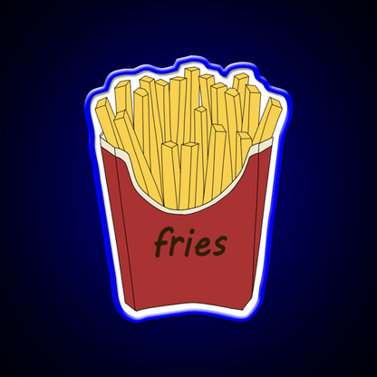 French Fries Fast Food Led Neon Sign For Burger Place Wall Art Rgb Color - Shineneon