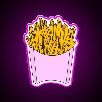 French Fries Fast Food Led Neon Sign For Burger Place Wall Decor Wall Art Rgb Color - Shineneon