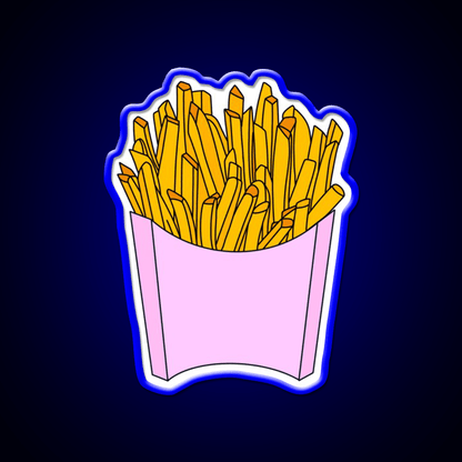 French Fries Fast Food Led Neon Sign For Burger Place Wall Decor Wall Art Rgb Color - Shineneon