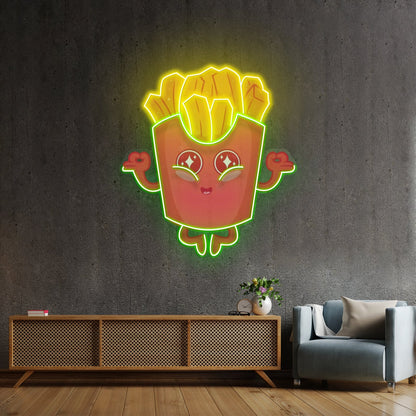 French Fries Led Neon Sign Light Custom Led Signs - Shineneon