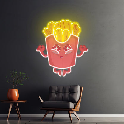 French Fries Led Neon Sign Light Custom Led Signs - Shineneon