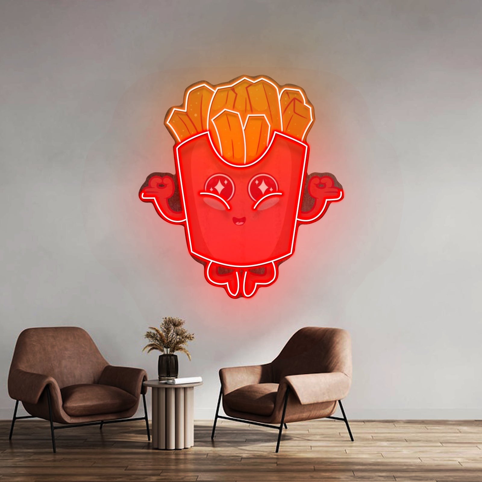 French Fries Led Neon Sign Light Custom Led Signs - Shineneon