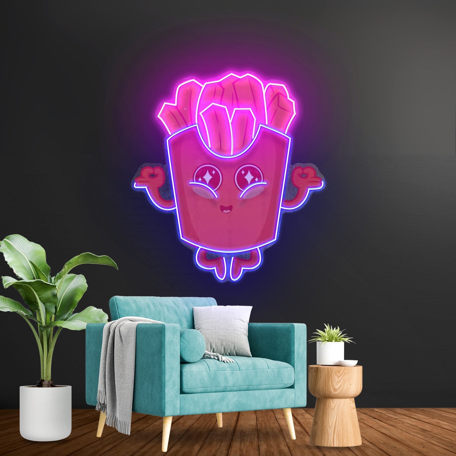 French Fries Led Neon Sign Light Custom Led Signs - Shineneon