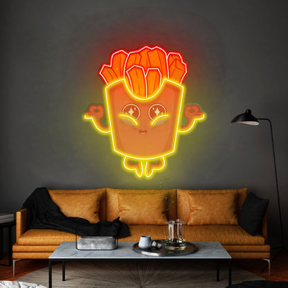 French Fries Led Neon Sign Light Custom Led Signs - Shineneon