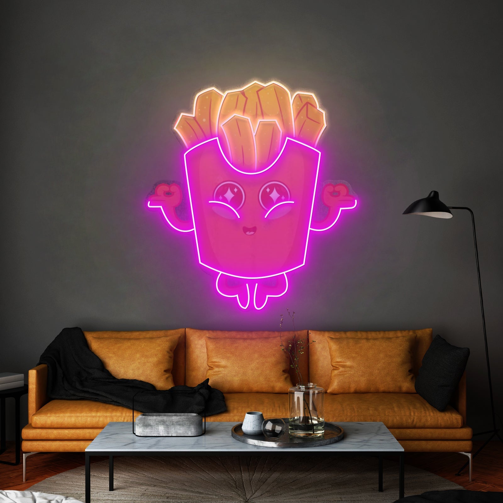 French Fries Led Neon Sign Light Custom Led Signs - Shineneon