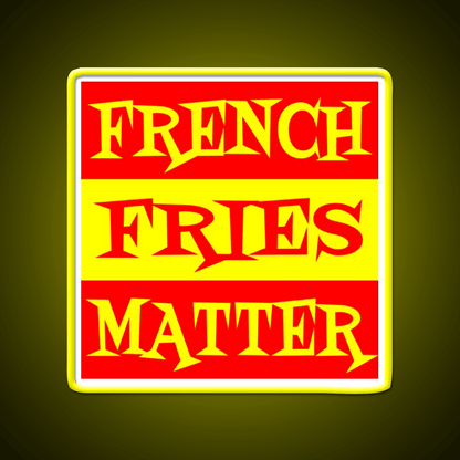 French Fries Matter Fast Food Led Neon Sign For Burger Place Rgb Color - Shineneon