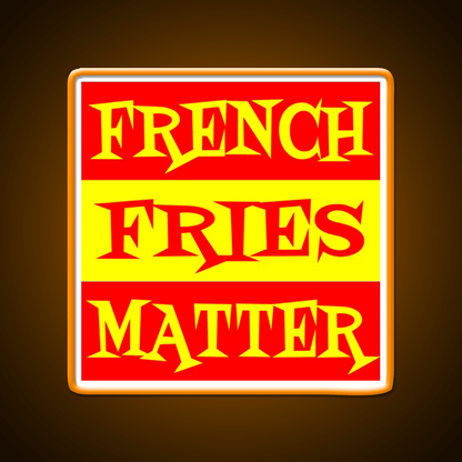 French Fries Matter Fast Food Led Neon Sign For Burger Place Rgb Color - Shineneon