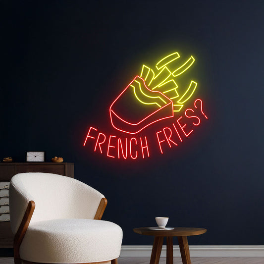 French Fries Neon Sign